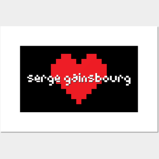 Serge gainsbourg -> 8bit Posters and Art